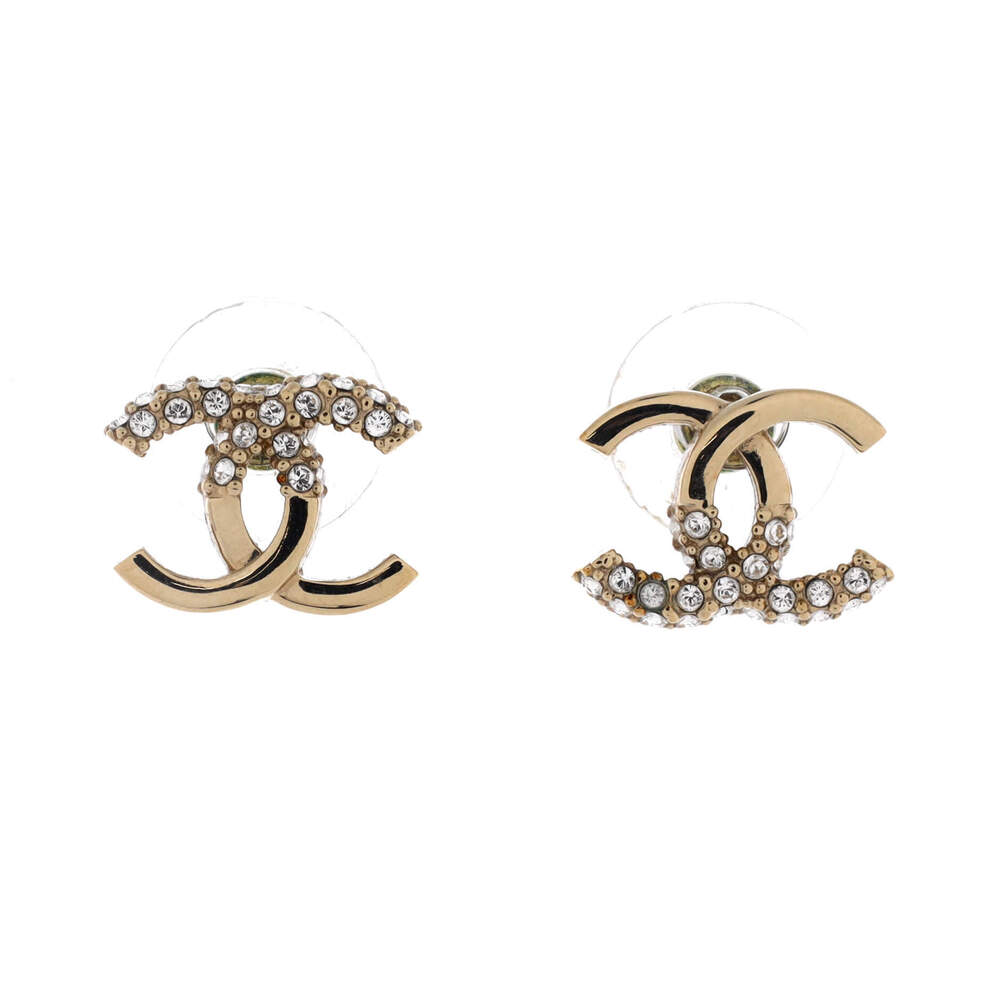 Chanel CC Stud Earrings